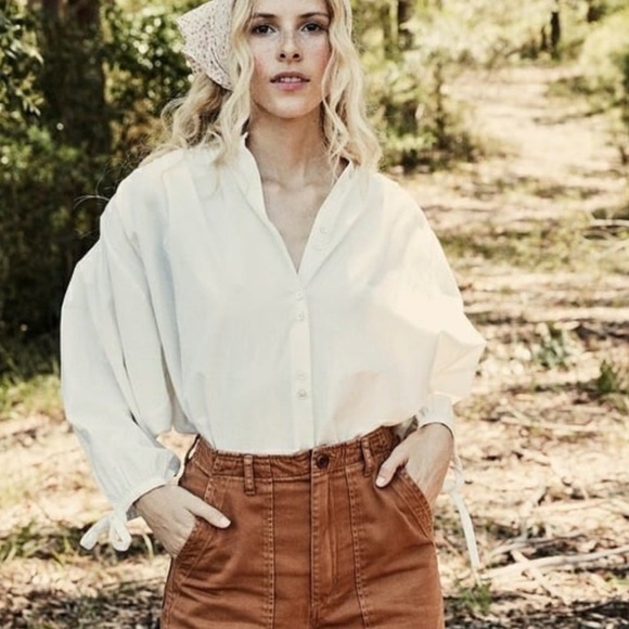 DÔEN | O’Keefe Blouse in Ivory Cotton, Size Small - Picture 10 of 10